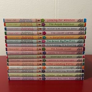 The Adventures of Sophie Mouse Book Series.   Books  1,2,3,14,15,22 are missing